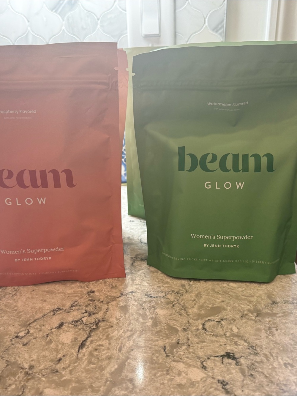 GLOW Women's Superpowder - Green Watermelon and Raspberry